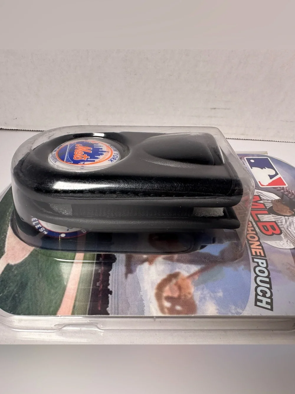 New York Mets Vintage Flip Phone Leather Case-Holster Belt Swivel Clip-Universal